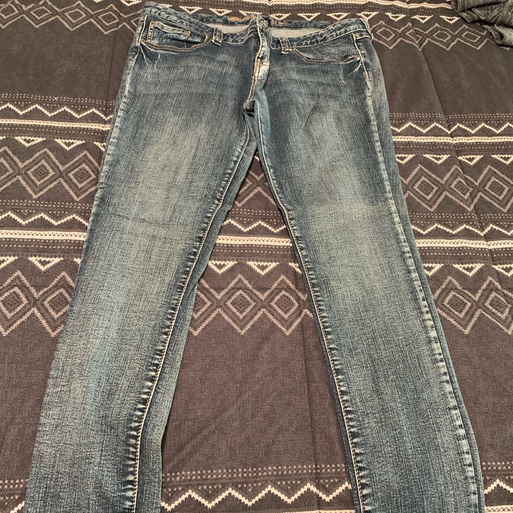 Skinny leg jeans size 15